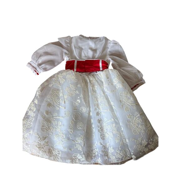 Disney Mary Poppins costume white dres with red roses - Picture 6 of 15